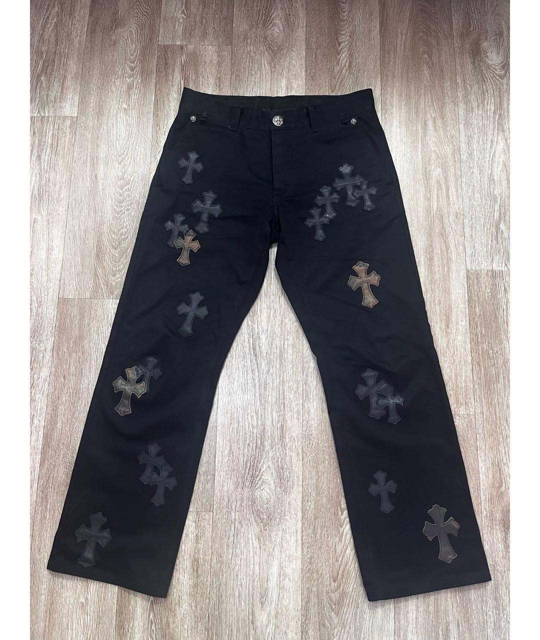 CHROME HEARTS Черные прямые джинсы, фото 5