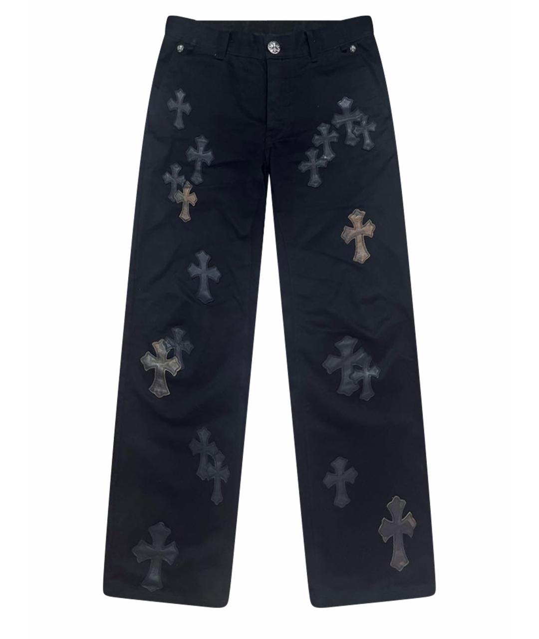 CHROME HEARTS Черные прямые джинсы, фото 1