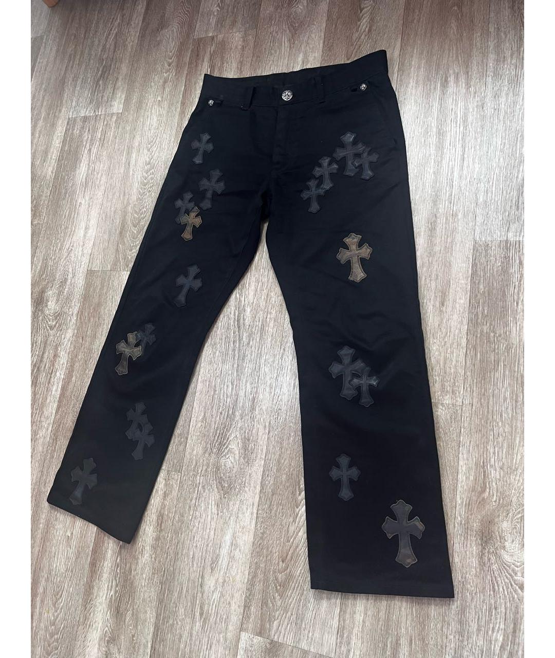 CHROME HEARTS Черные прямые джинсы, фото 3