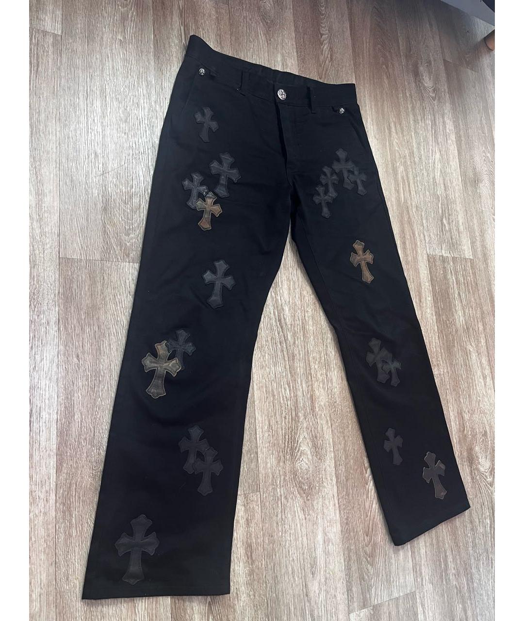 CHROME HEARTS Черные прямые джинсы, фото 4