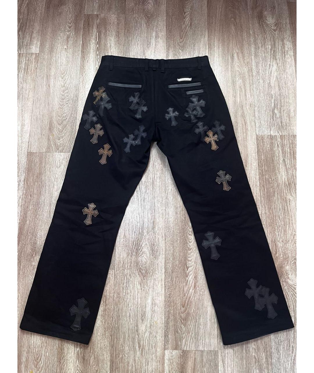 CHROME HEARTS Черные прямые джинсы, фото 2