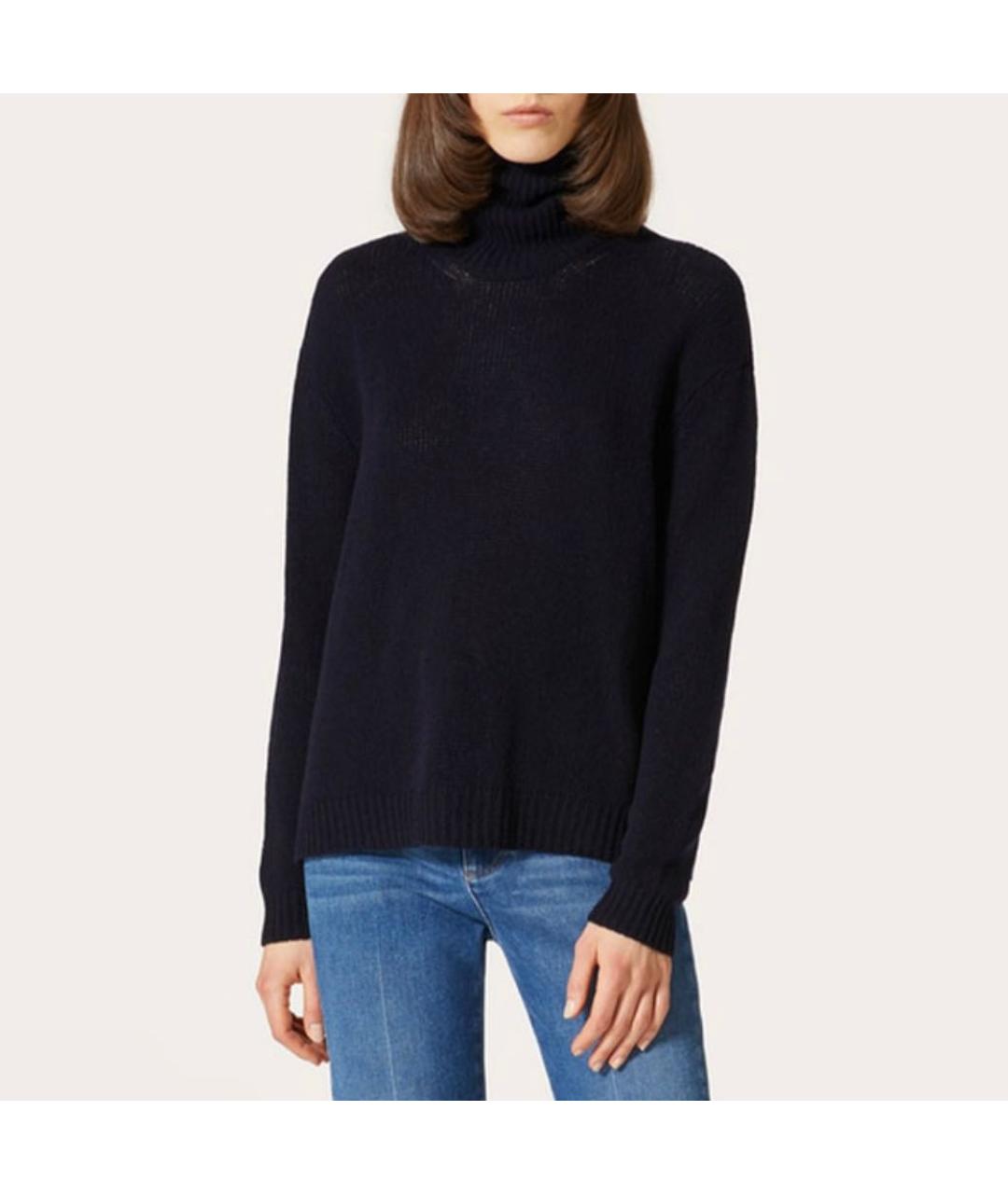 VALENTINO Темно-синий кашемировый джемпер / свитер, фото 4
