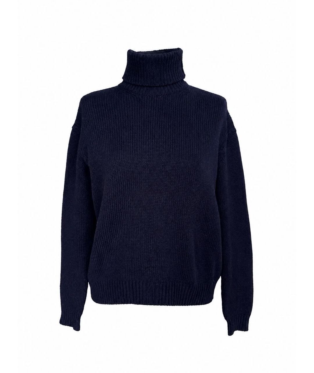 VALENTINO Темно-синий кашемировый джемпер / свитер, фото 1