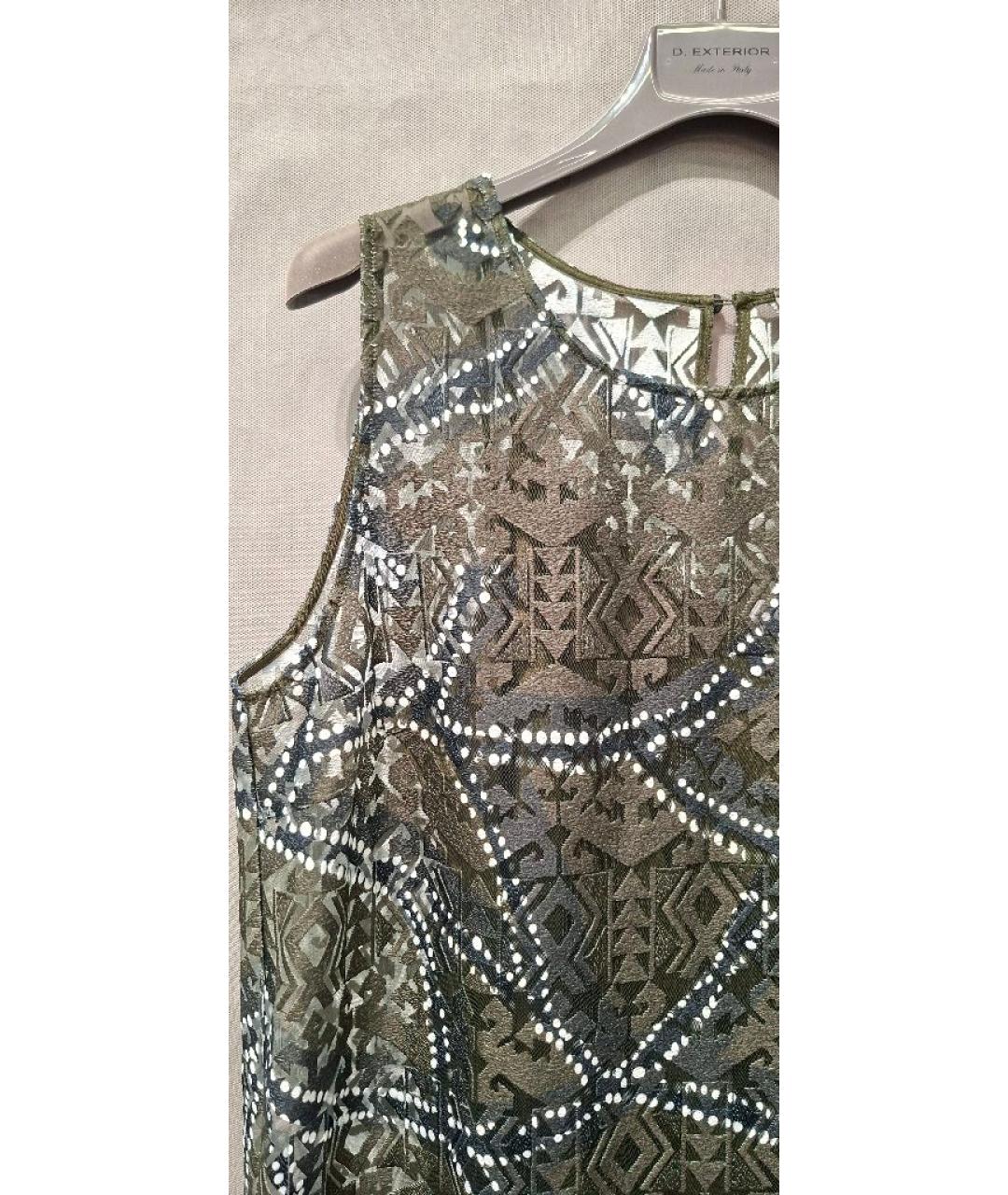 D.EXTERIOR Хаки полиэстеровое платье, фото 6