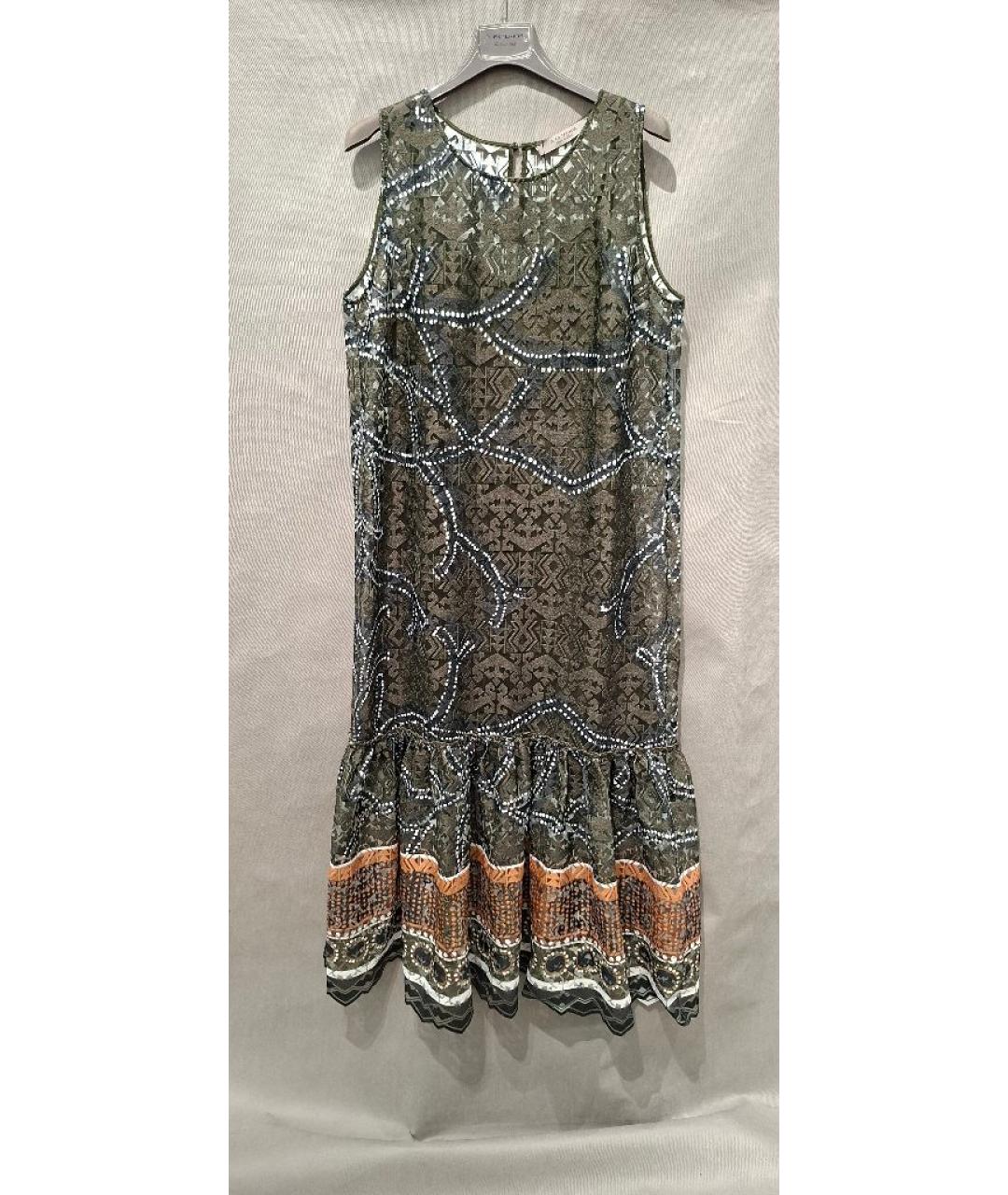 D.EXTERIOR Хаки полиэстеровое платье, фото 7