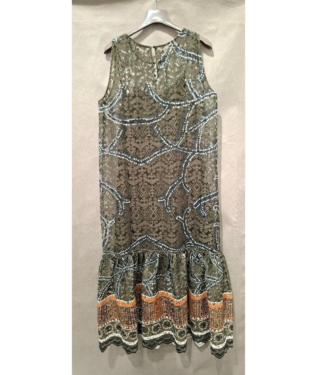 D.EXTERIOR Хаки полиэстеровое платье, фото 2