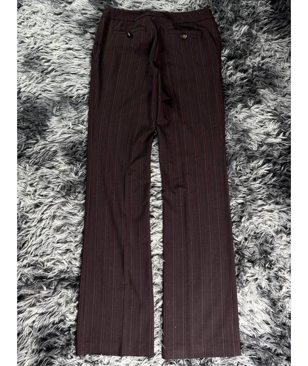 JUST CAVALLI Бордовый хлопковый костюм с брюками, фото 3