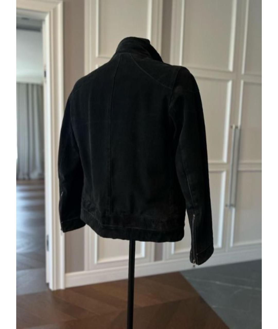 PRADA Черная замшевая куртка, фото 2