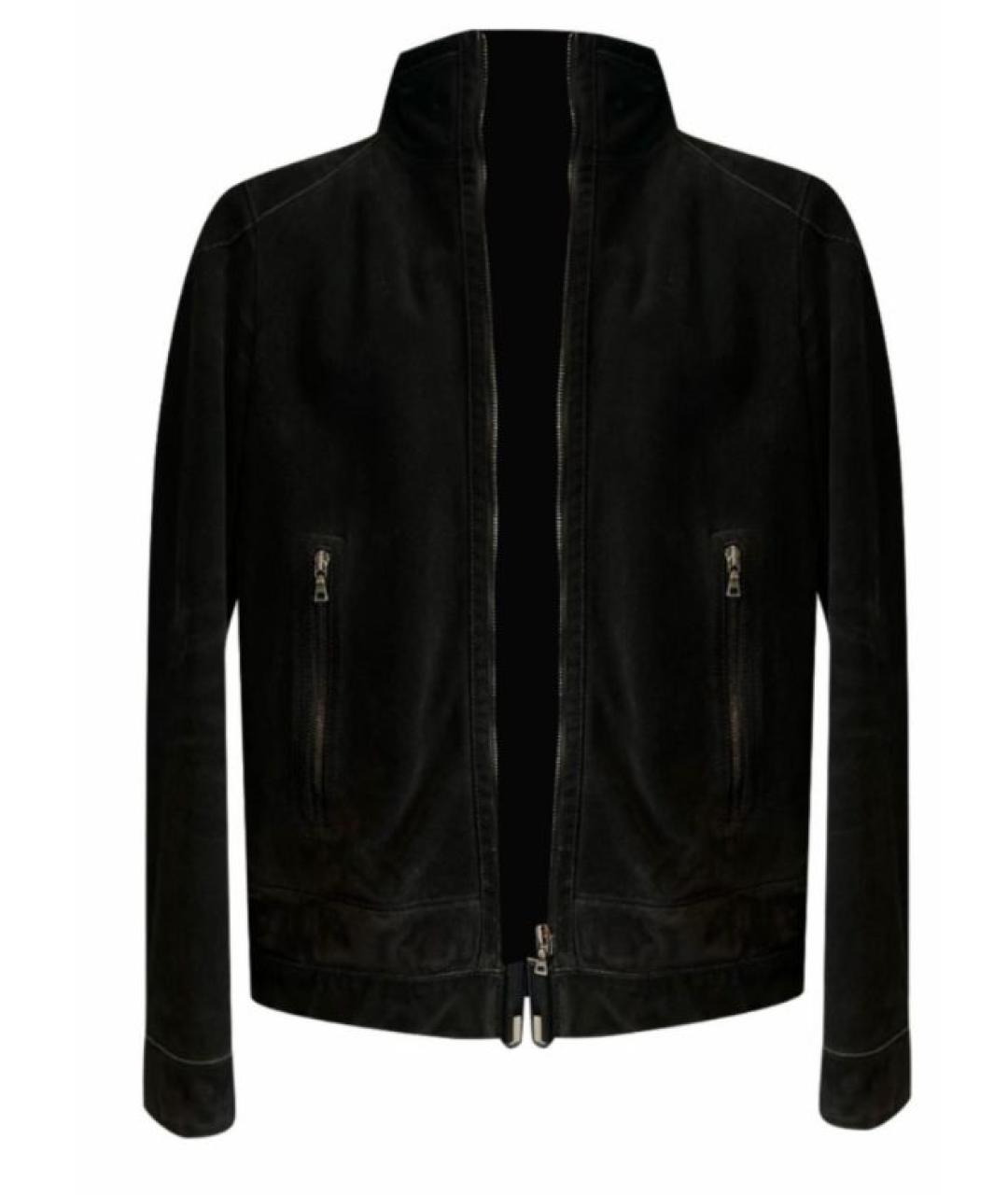 PRADA Черная замшевая куртка, фото 1