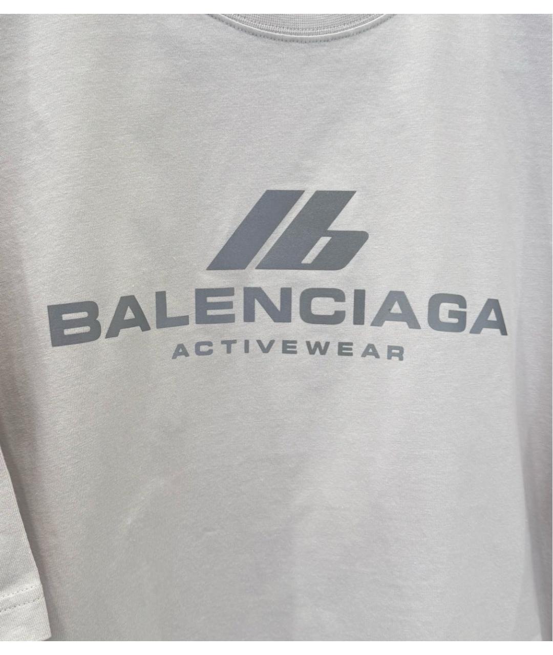 BALENCIAGA Бежевая футболка, фото 2