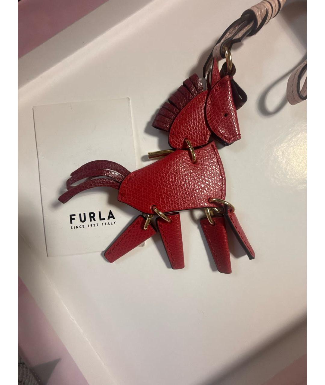 FURLA Красный брелок, фото 2