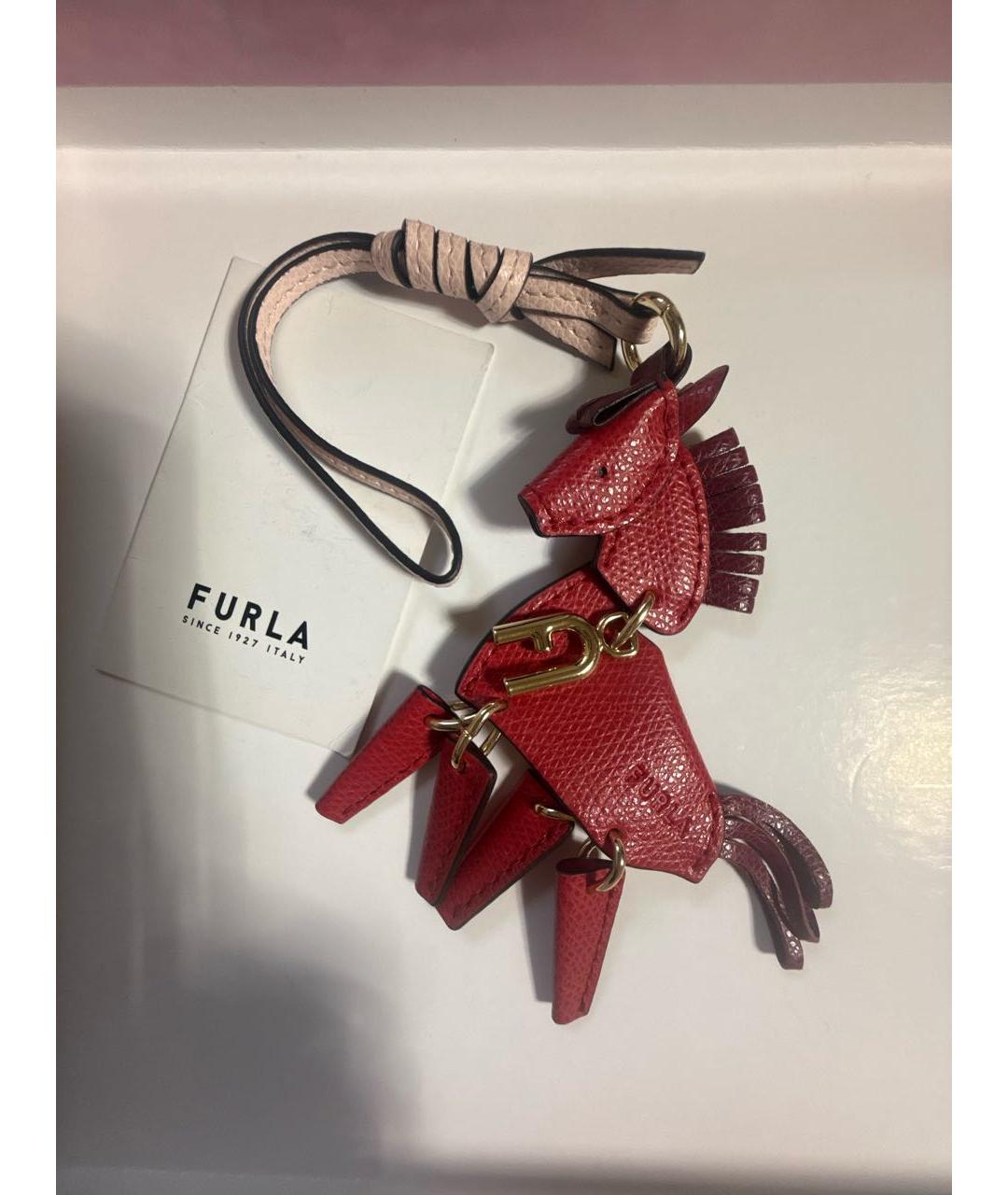 FURLA Красный брелок, фото 5