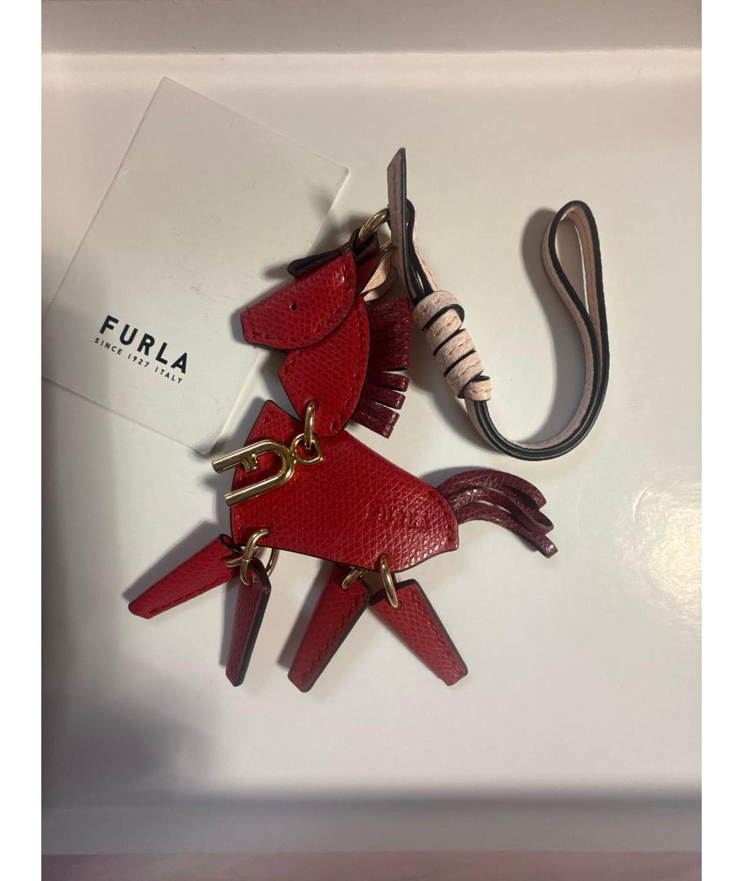 FURLA Красный брелок, фото 3