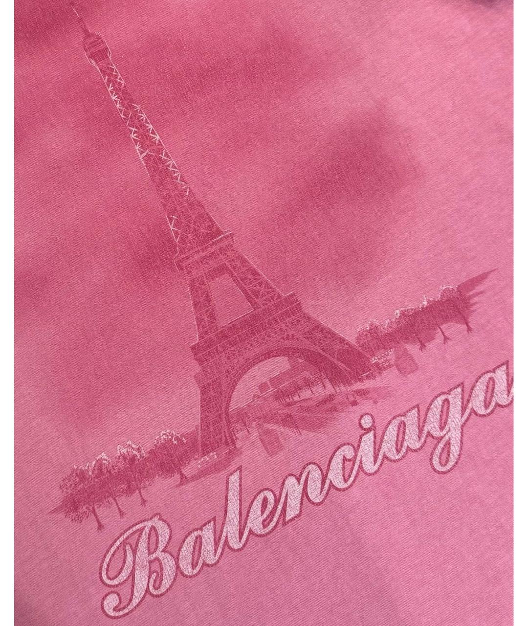 BALENCIAGA Розовая футболка, фото 6