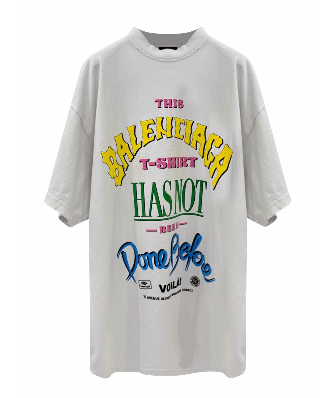 BALENCIAGA Бежевая футболка, фото 1