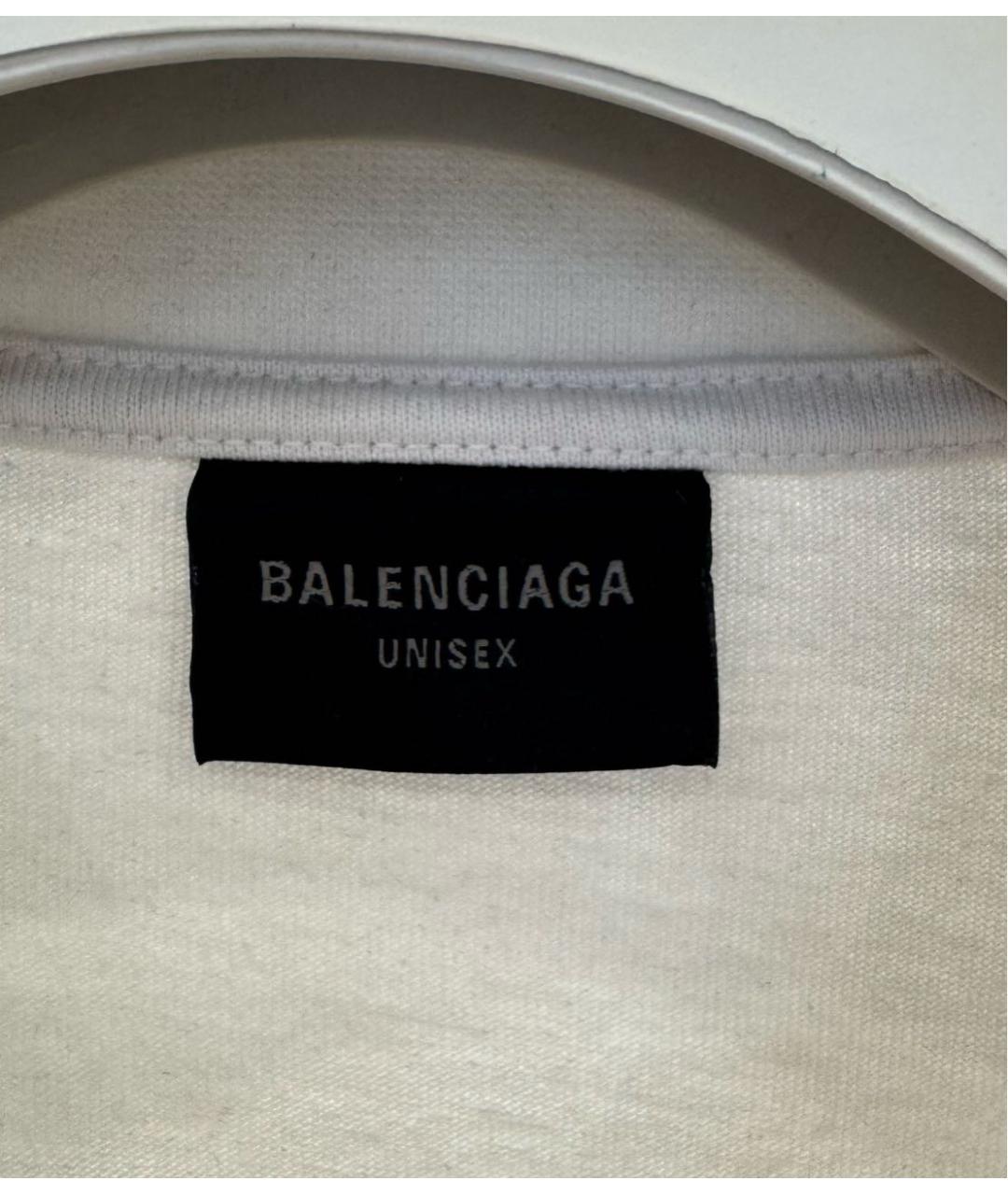 BALENCIAGA Бежевая футболка, фото 3