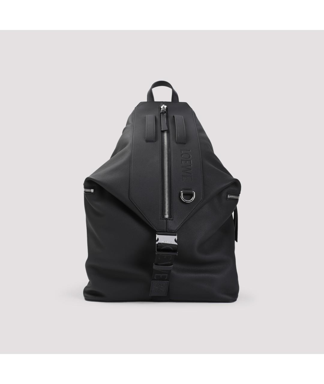 LOEWE Черный синтетический рюкзак, фото 3