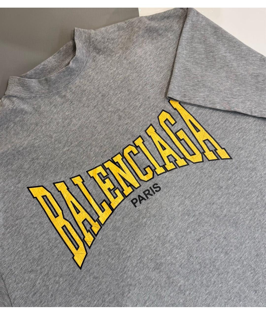 BALENCIAGA Серая футболка, фото 6