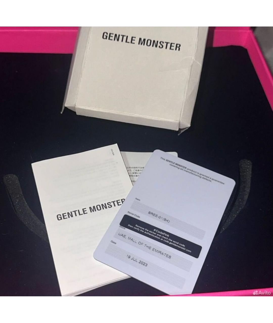 GENTLE MONSTER Черные солнцезащитные очки, фото 7