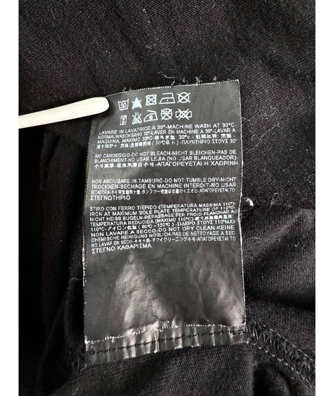 SAINT LAURENT Черная хлопковая футболка, фото 7