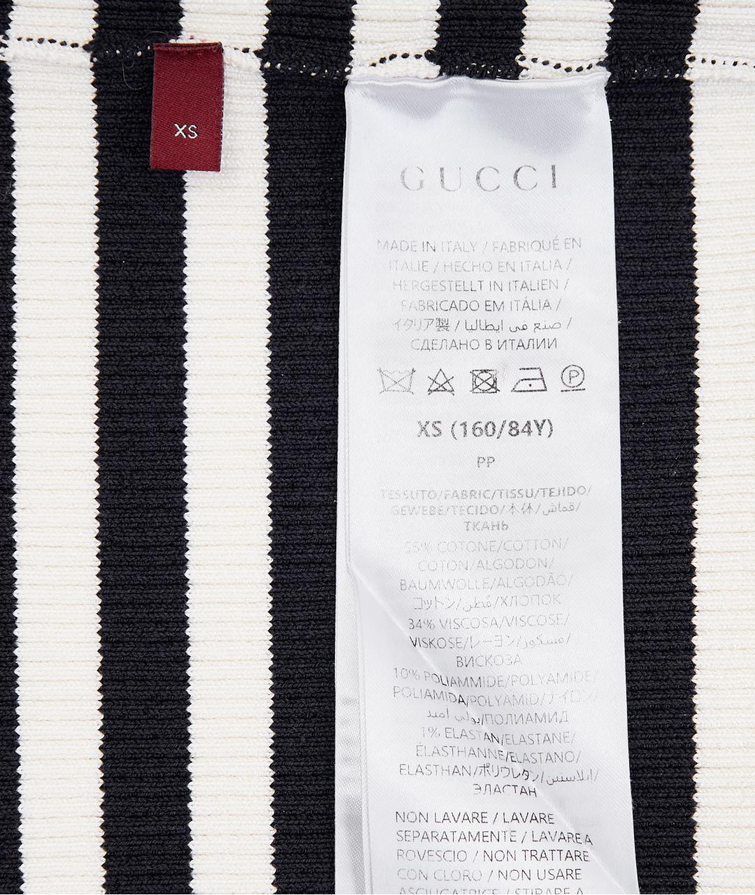 GUCCI Синяя хлопковая футболка, фото 5