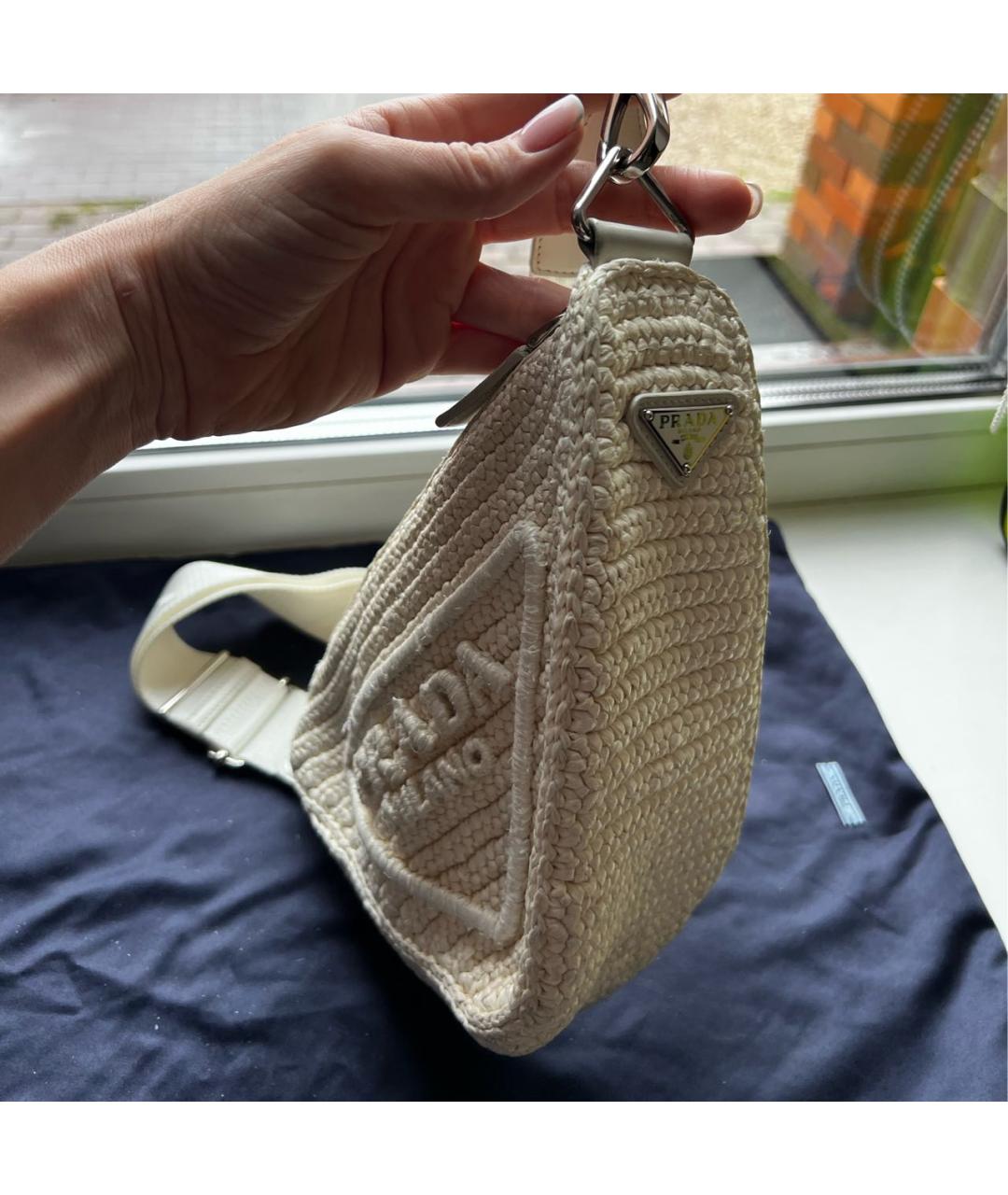 PRADA Бежевая сумка через плечо, фото 2