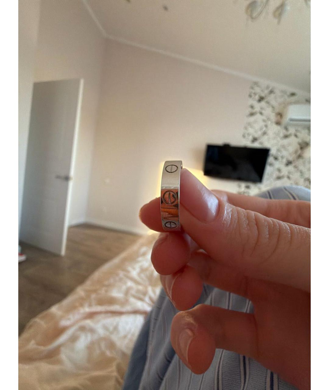 CARTIER Белое кольцо из белого золота, фото 2