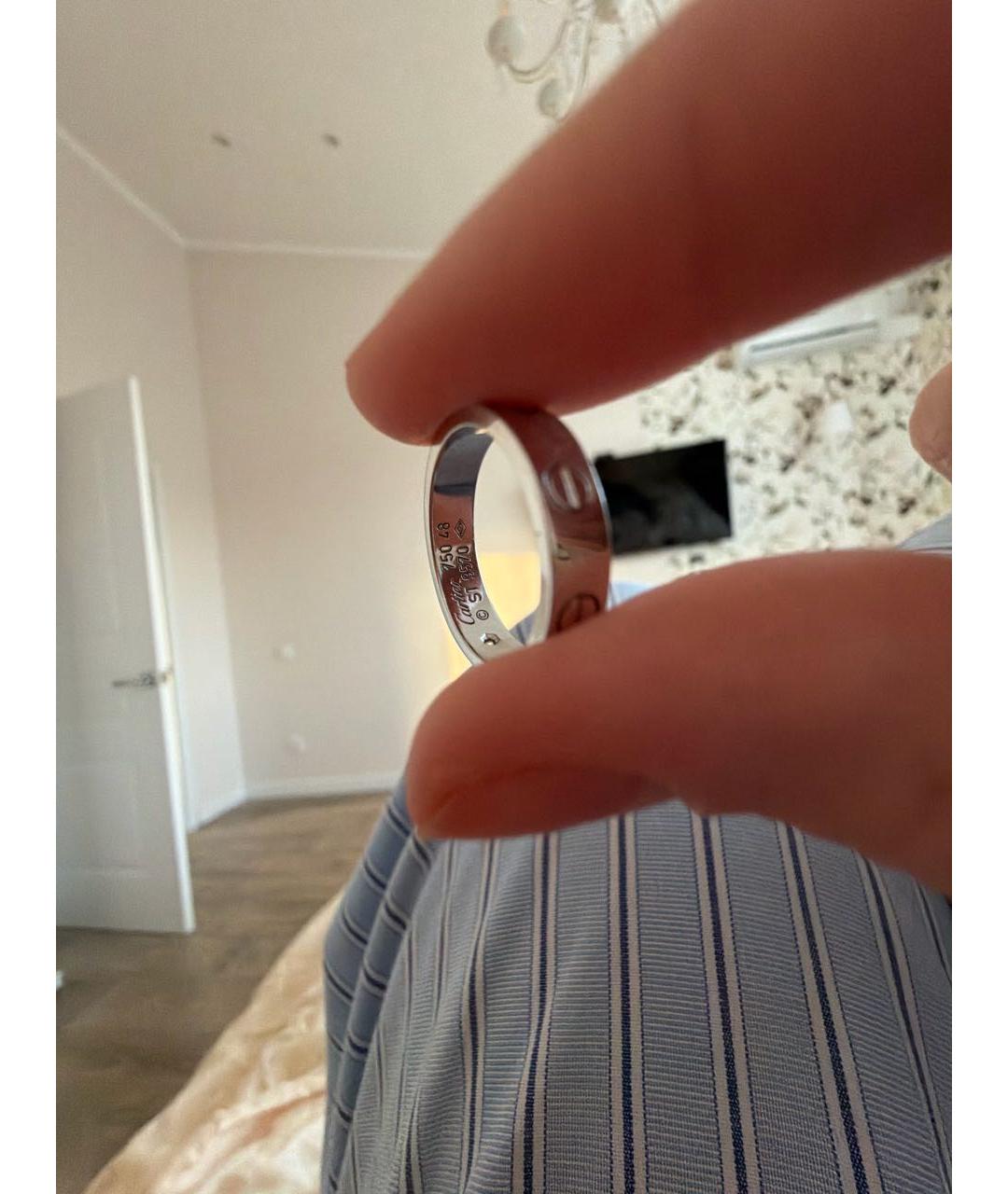 CARTIER Белое кольцо из белого золота, фото 3