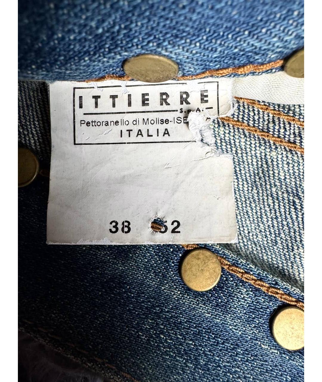 JUST CAVALLI Синие хлопковые джинсы, фото 6