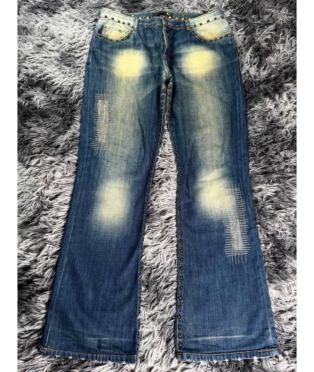 JUST CAVALLI Синие хлопковые джинсы, фото 9