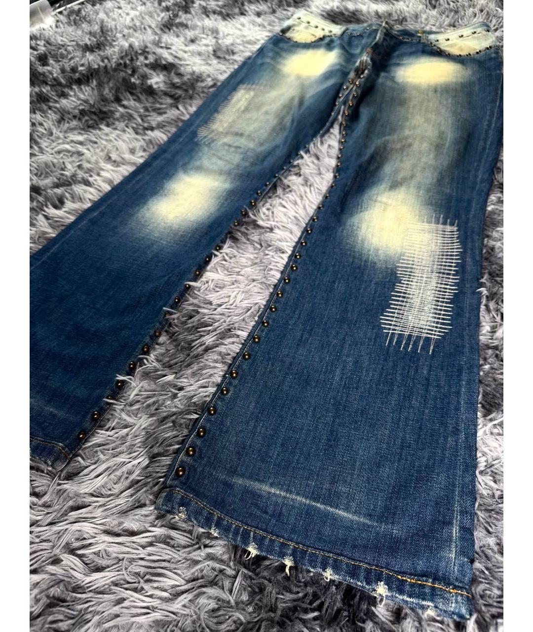 JUST CAVALLI Синие хлопковые джинсы, фото 4