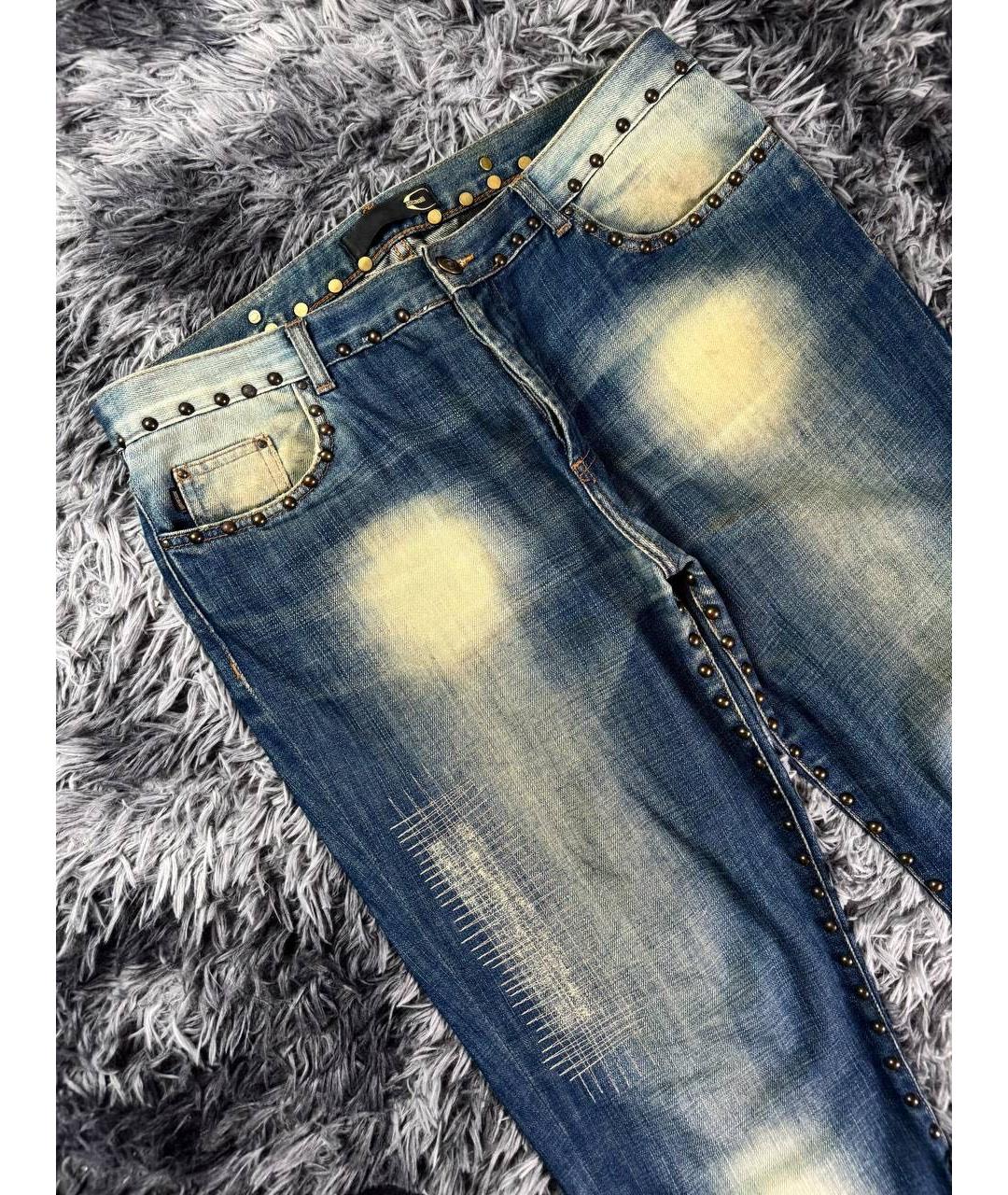 JUST CAVALLI Синие хлопковые джинсы, фото 5