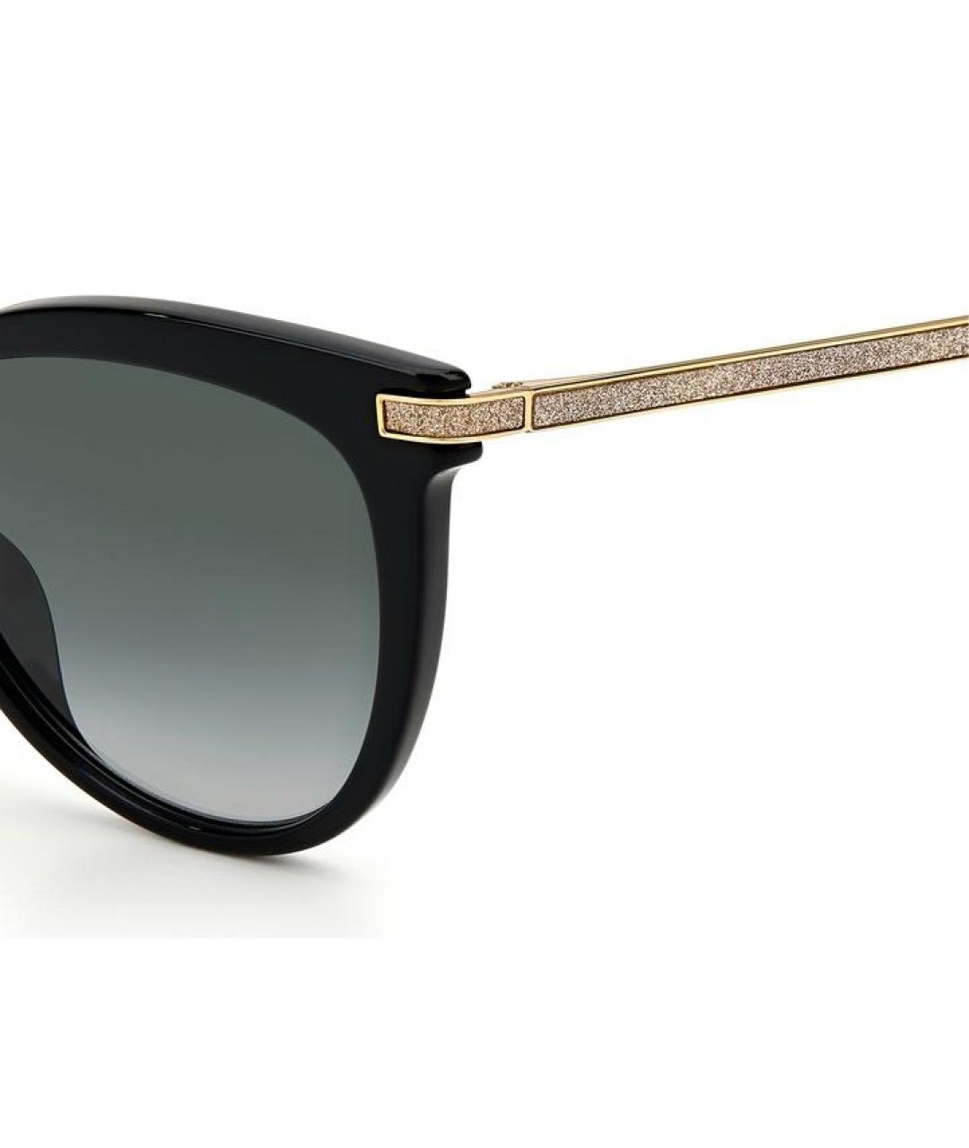 JIMMY CHOO Черные пластиковые солнцезащитные очки, фото 3