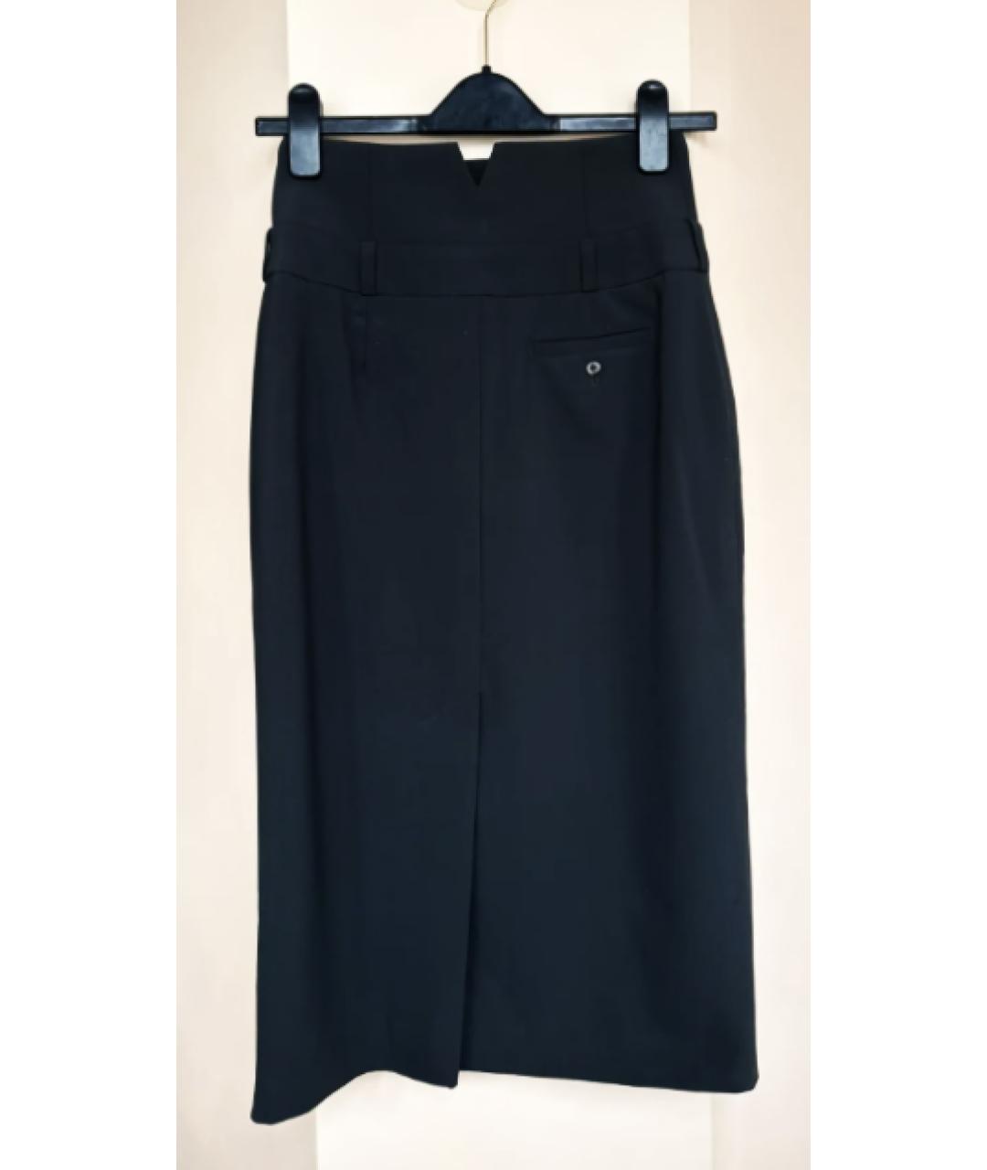 WOLFORD Серая шерстяная юбка миди, фото 3