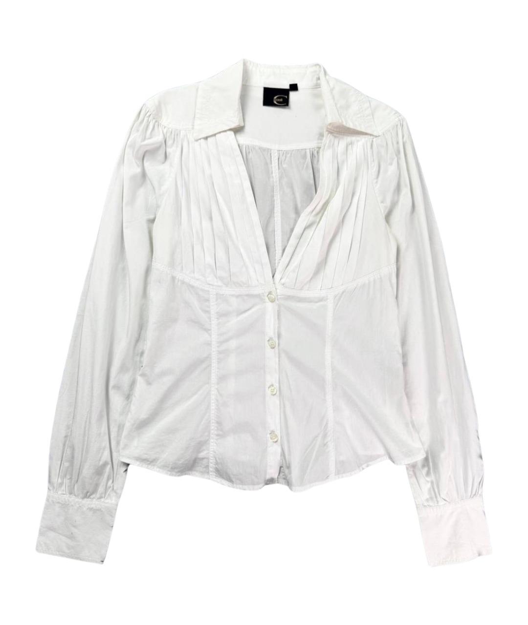 JUST CAVALLI Белая хлопковая блузы, фото 1