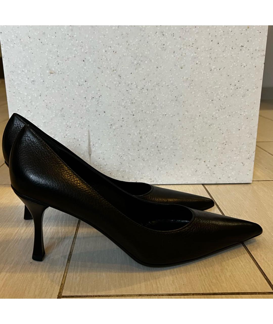 GUCCI Черные кожаные туфли, фото 5