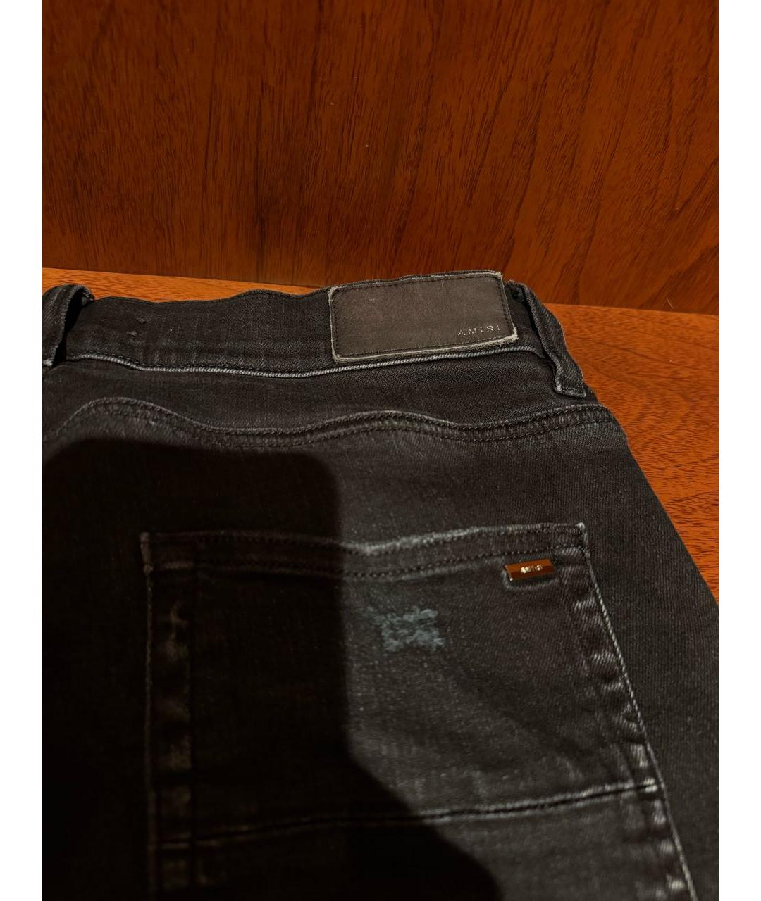 AMIRI Черные хлопковые джинсы скинни, фото 3