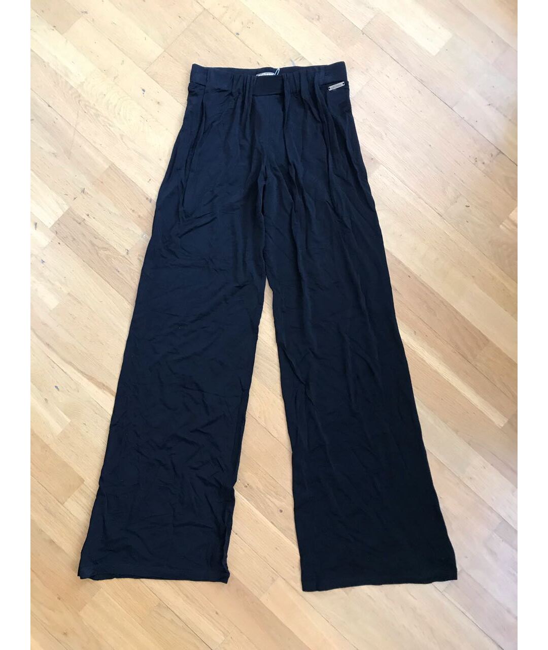 JOHN GALLIANO Черные вискозные прямые брюки, фото 8