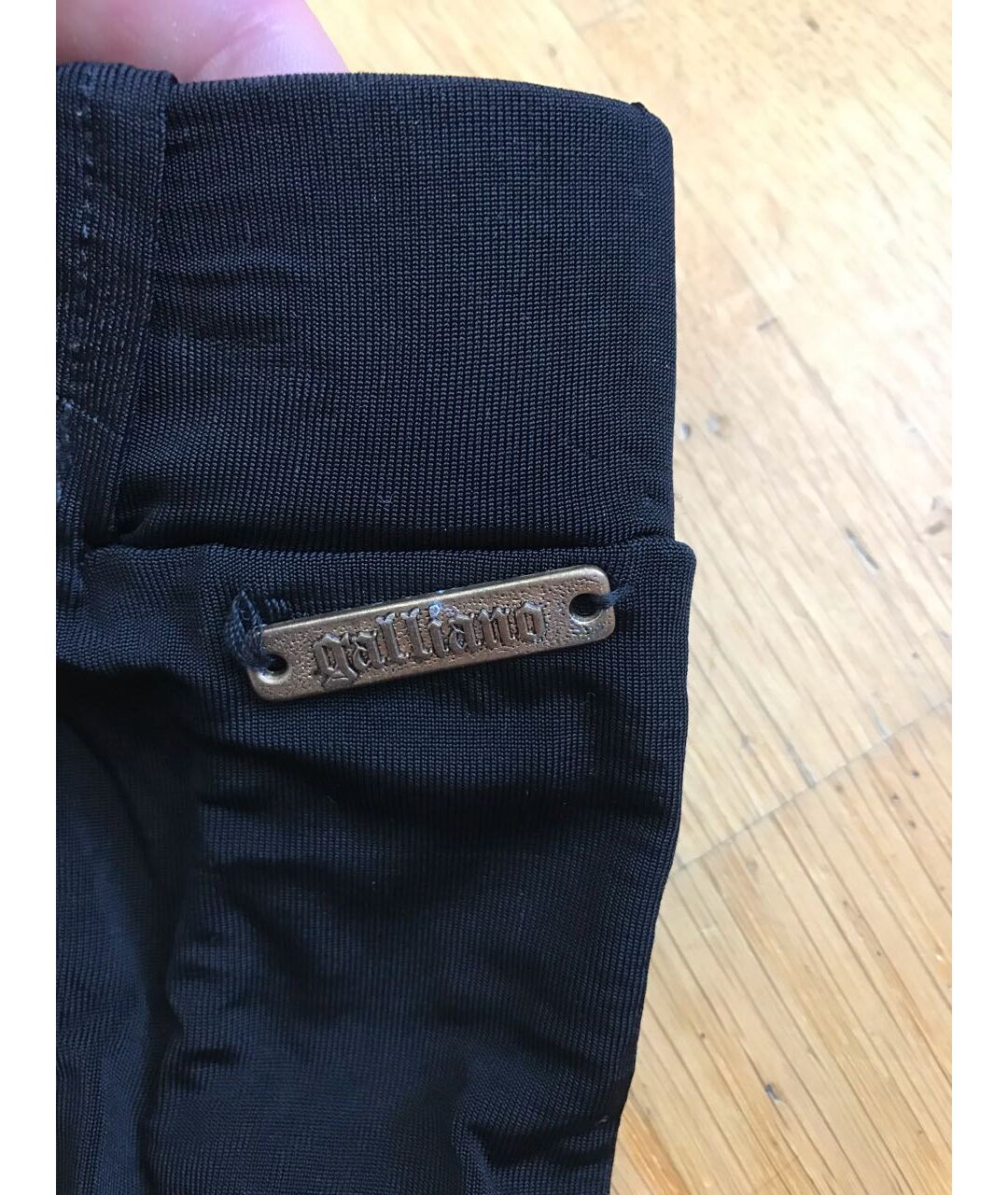 JOHN GALLIANO Черные вискозные прямые брюки, фото 3