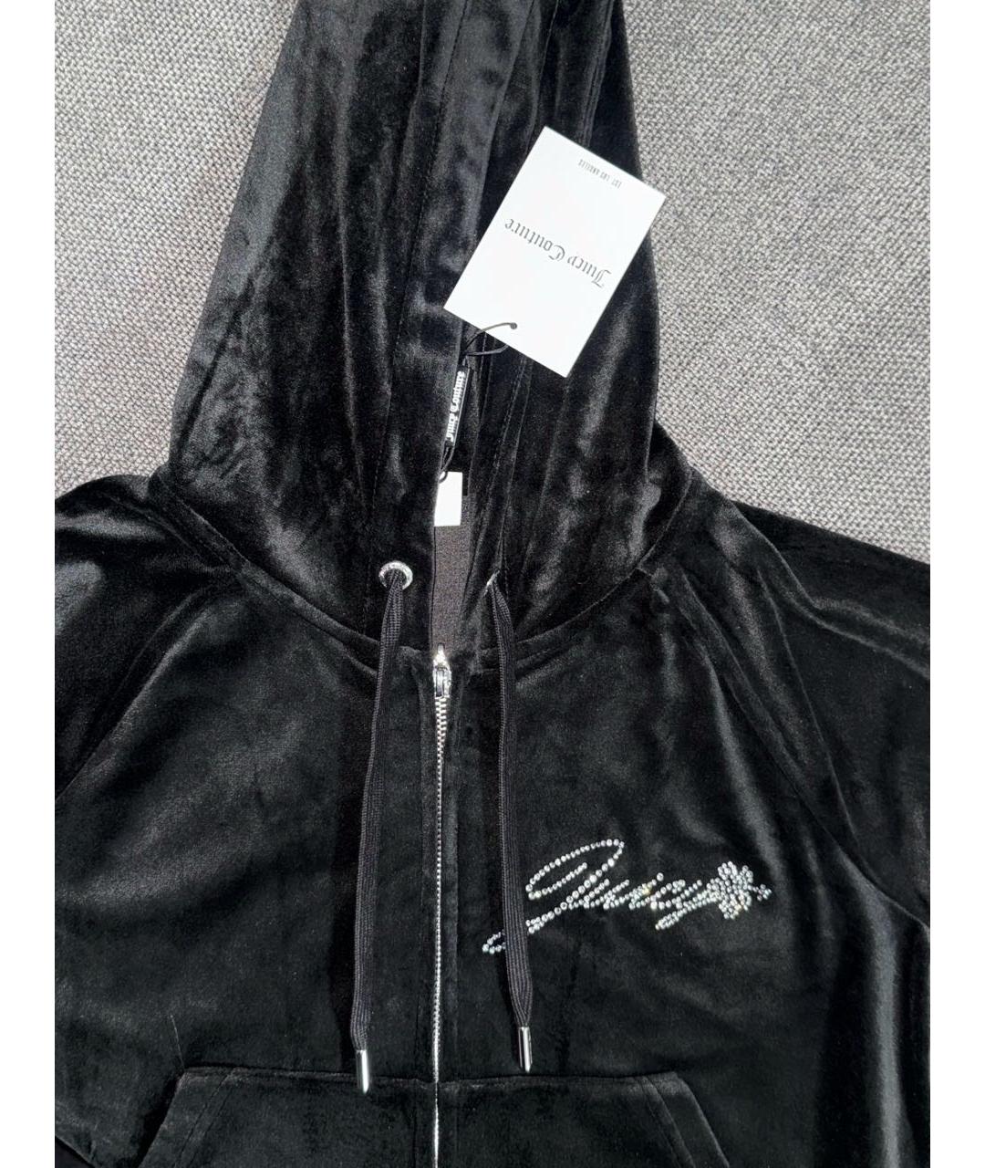 JUICY COUTURE Черный велюровый костюм с брюками, фото 8
