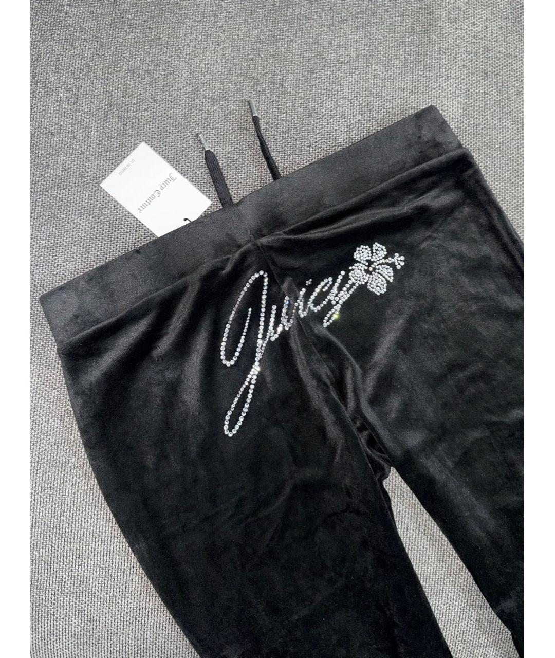 JUICY COUTURE Черный велюровый костюм с брюками, фото 6