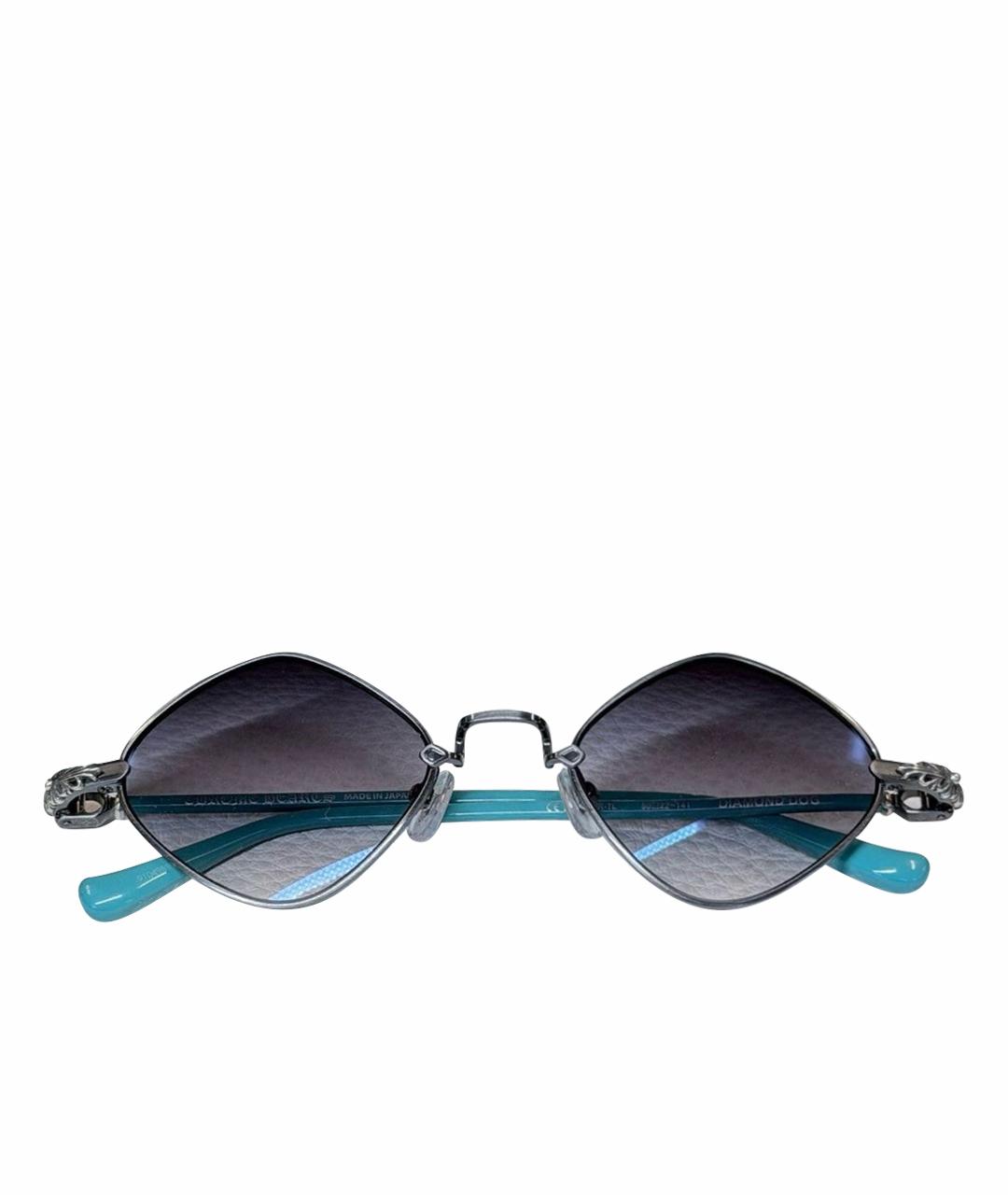 CHROME HEARTS Серебряные металлические солнцезащитные очки, фото 1