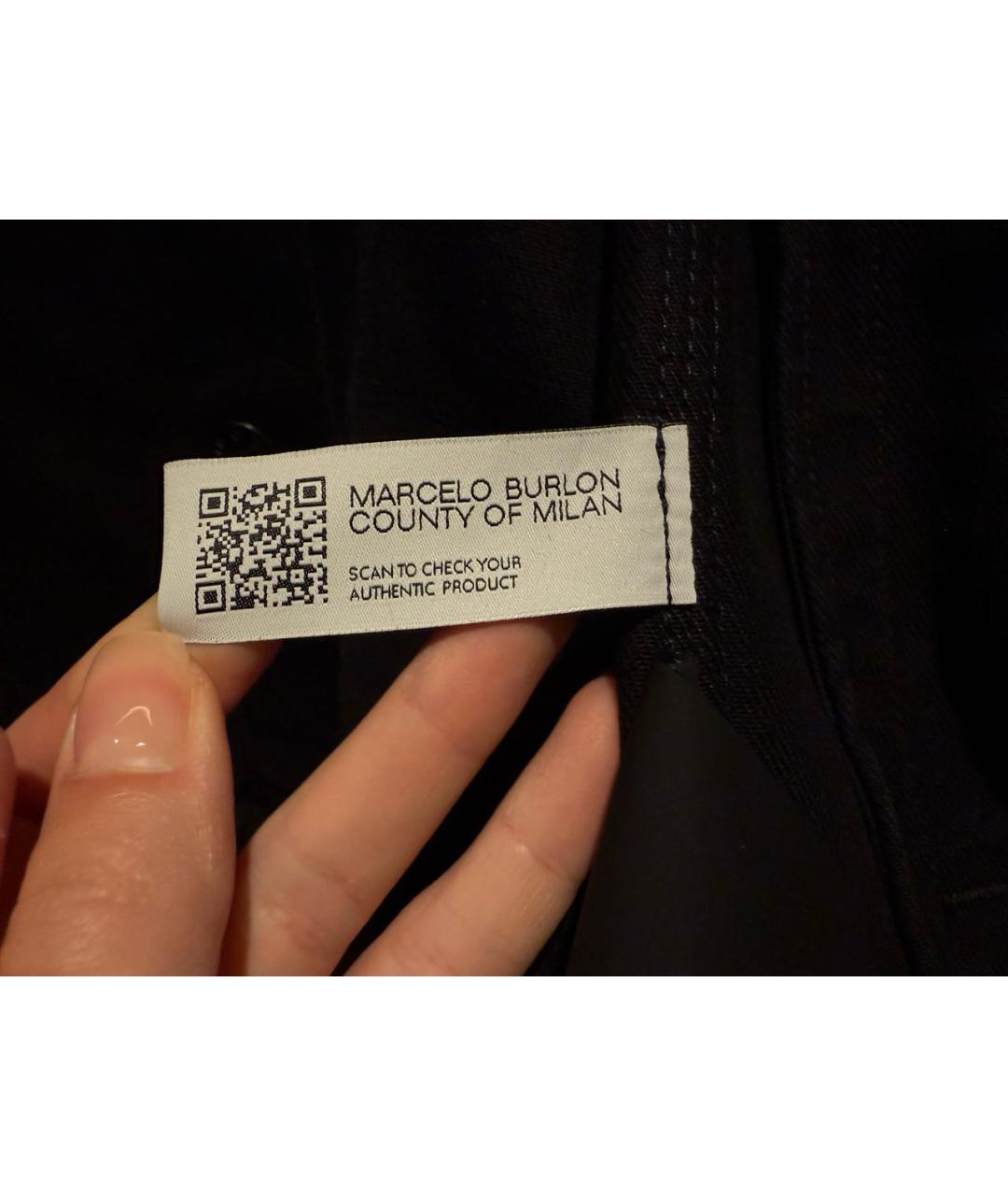 MARCELO BURLON Черная деним куртка, фото 5