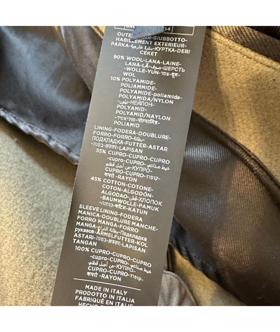 TOM FORD Хаки шерстяное пальто, фото 8