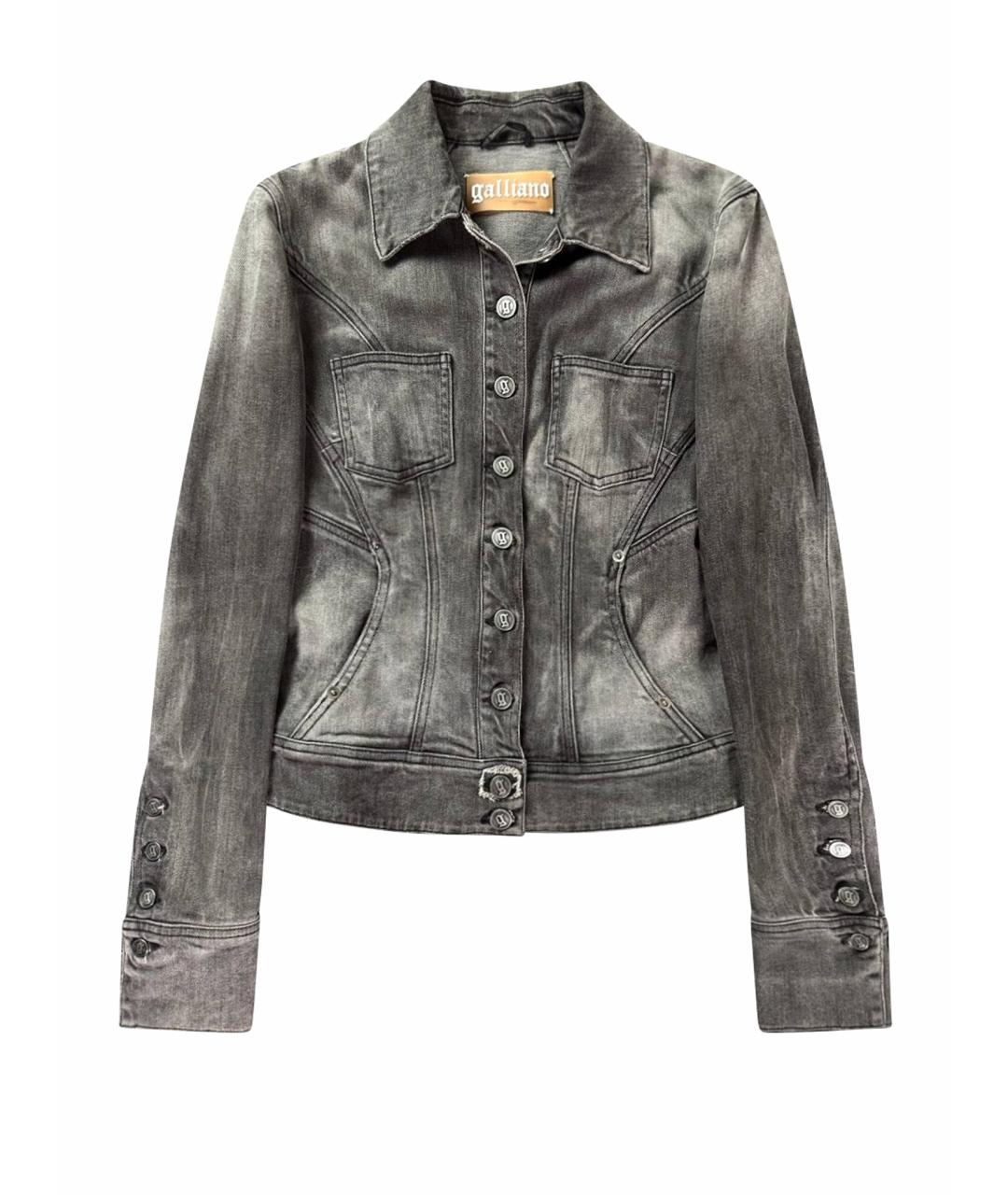 JOHN GALLIANO Серая хлопковая куртка, фото 1