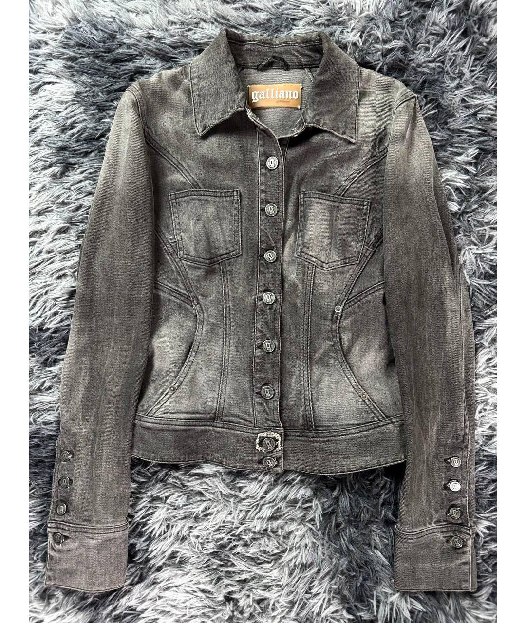 JOHN GALLIANO Серая хлопковая куртка, фото 7