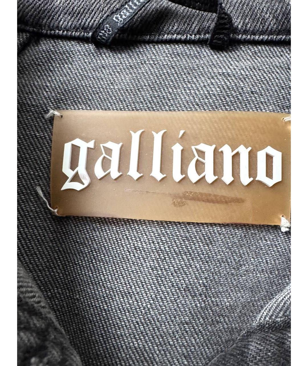 JOHN GALLIANO Серая хлопковая куртка, фото 5