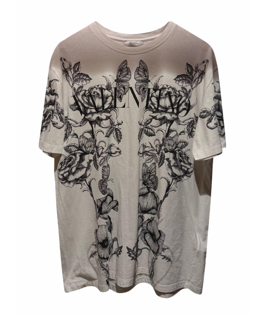 VALENTINO Белая хлопковая футболка, фото 1