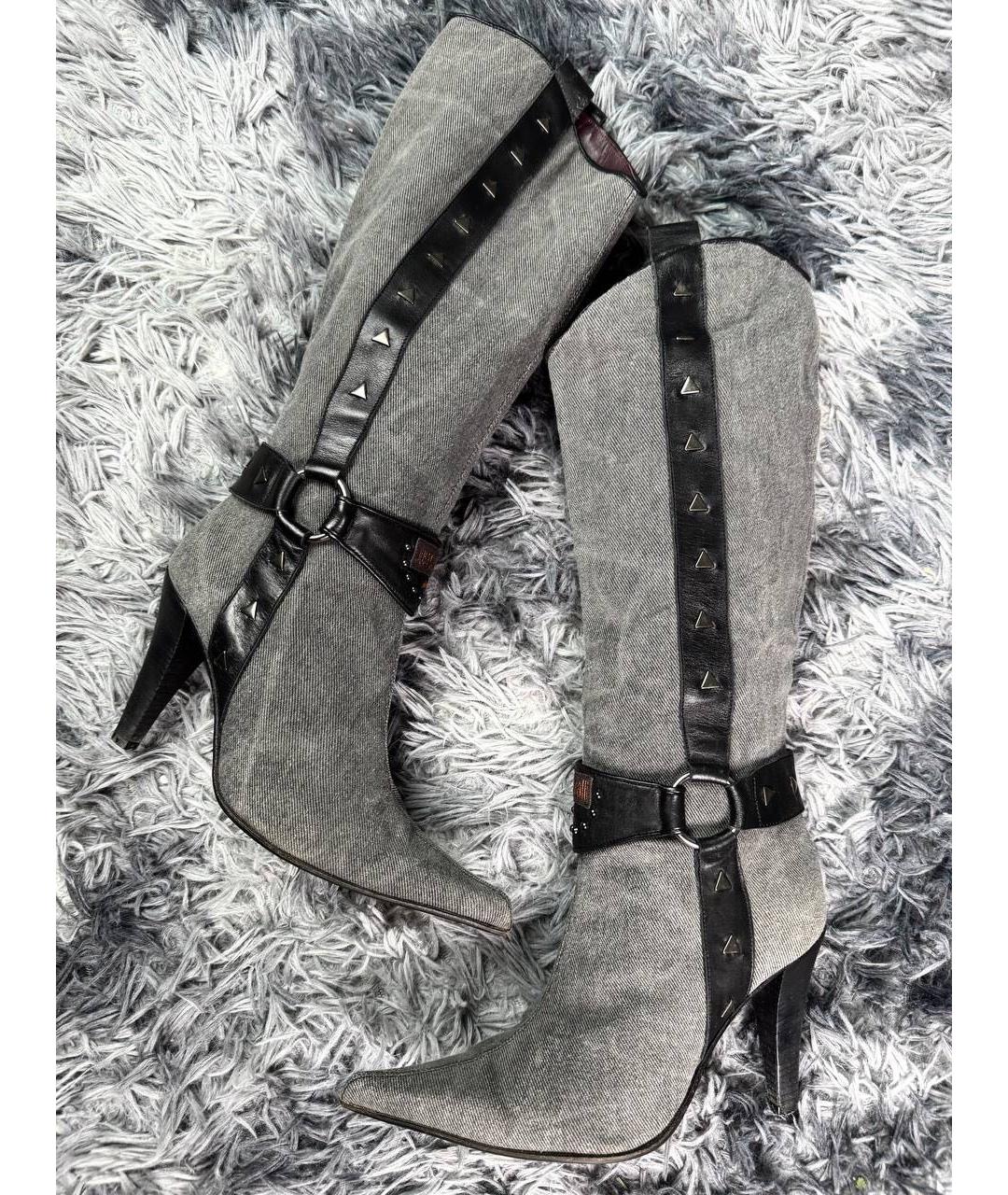 JUST CAVALLI Серые ботинки, фото 2