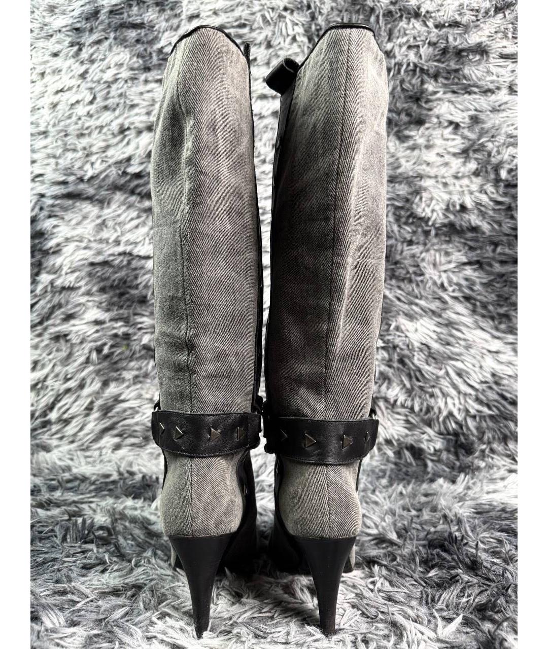 JUST CAVALLI Серые ботинки, фото 5